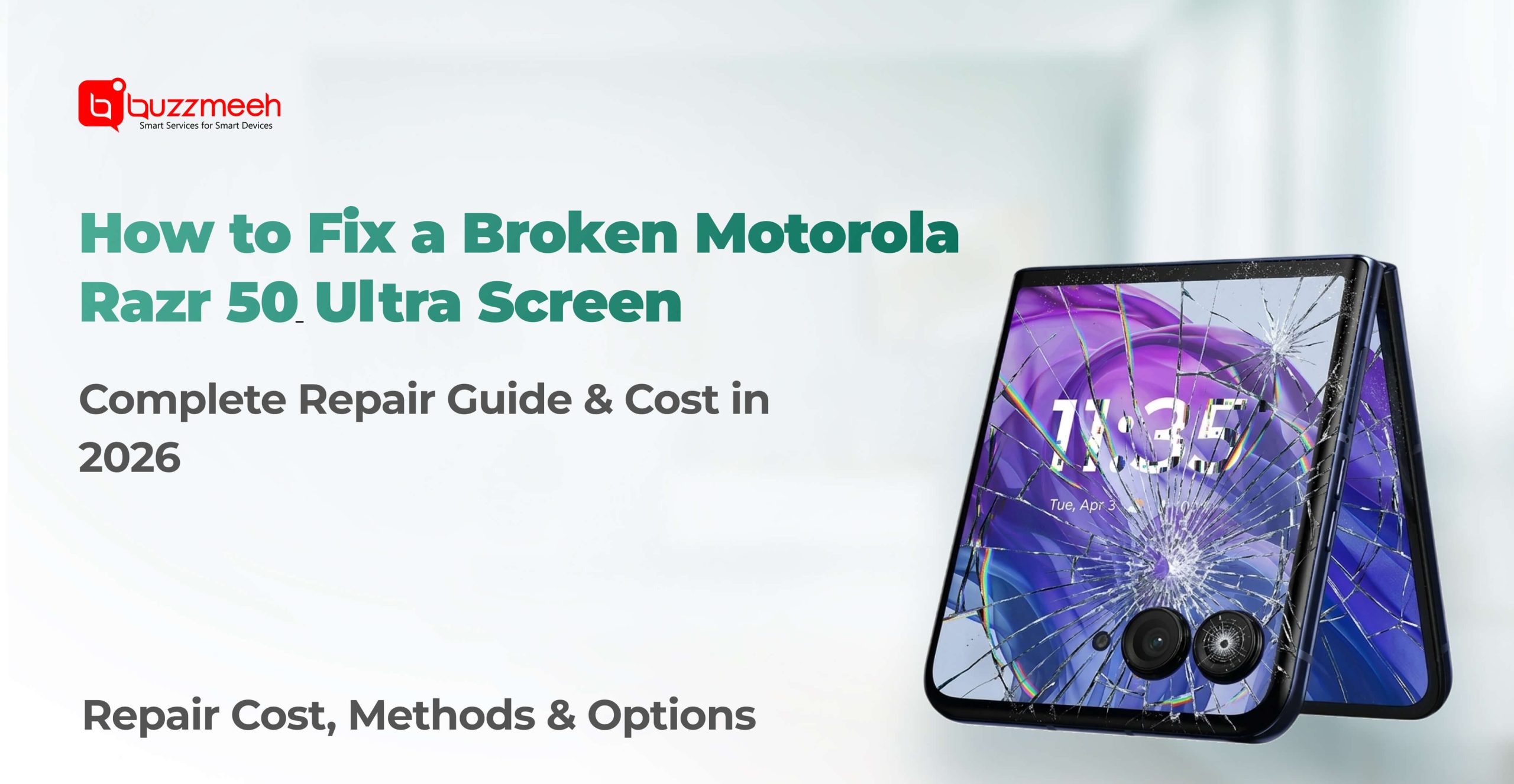 Broken Screen mototrola razr 50