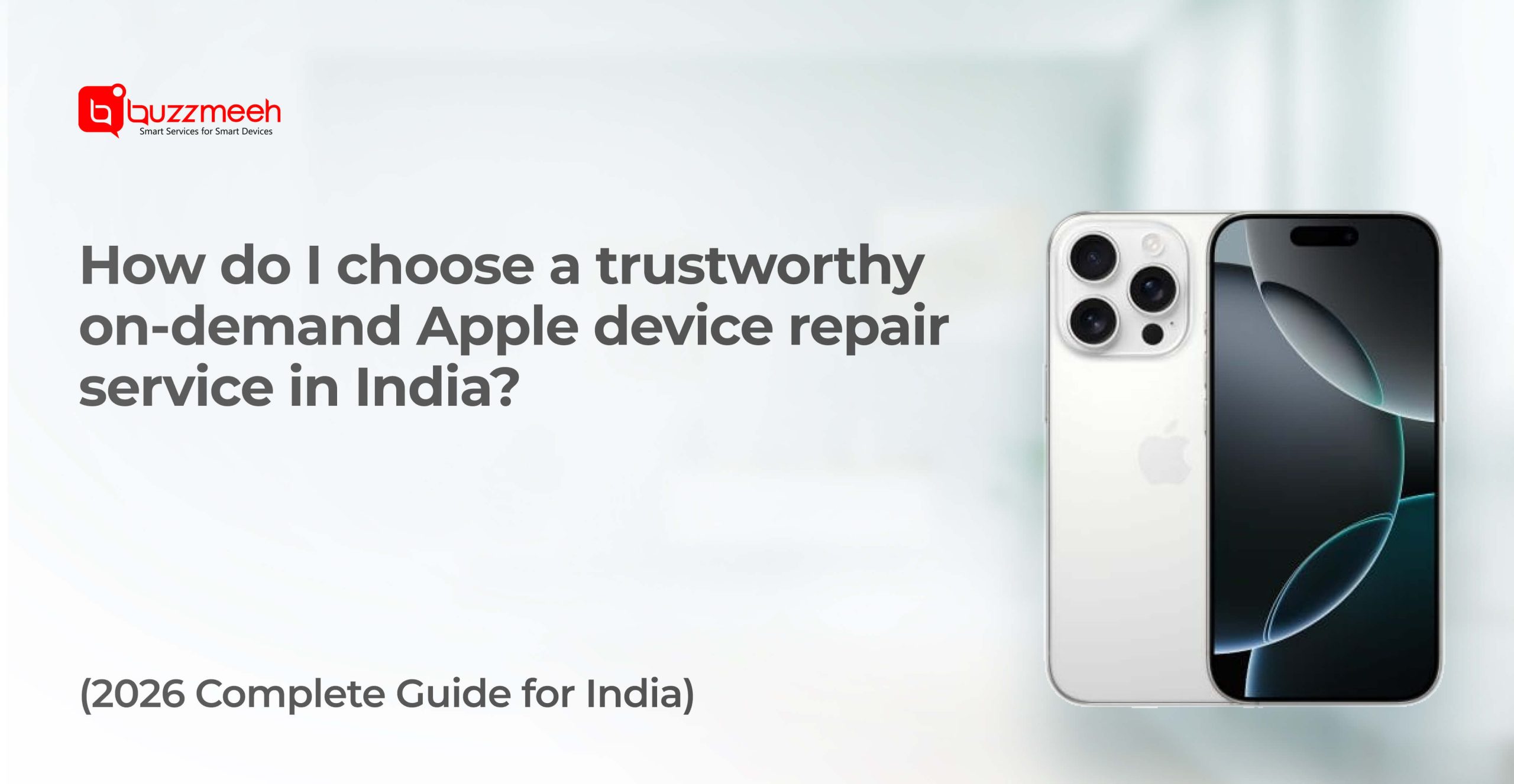 How do I choose a trustworthy on-demand Apple device repair service in India